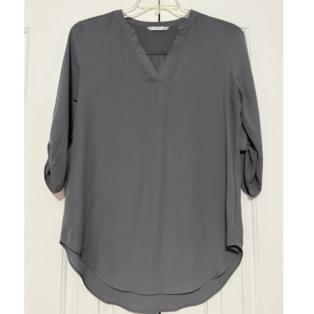 Port Authority Gray Tunic Blouse, Size S